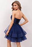 Robe de cocktail Bleu