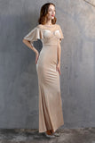 Robe Champagne Long Prom