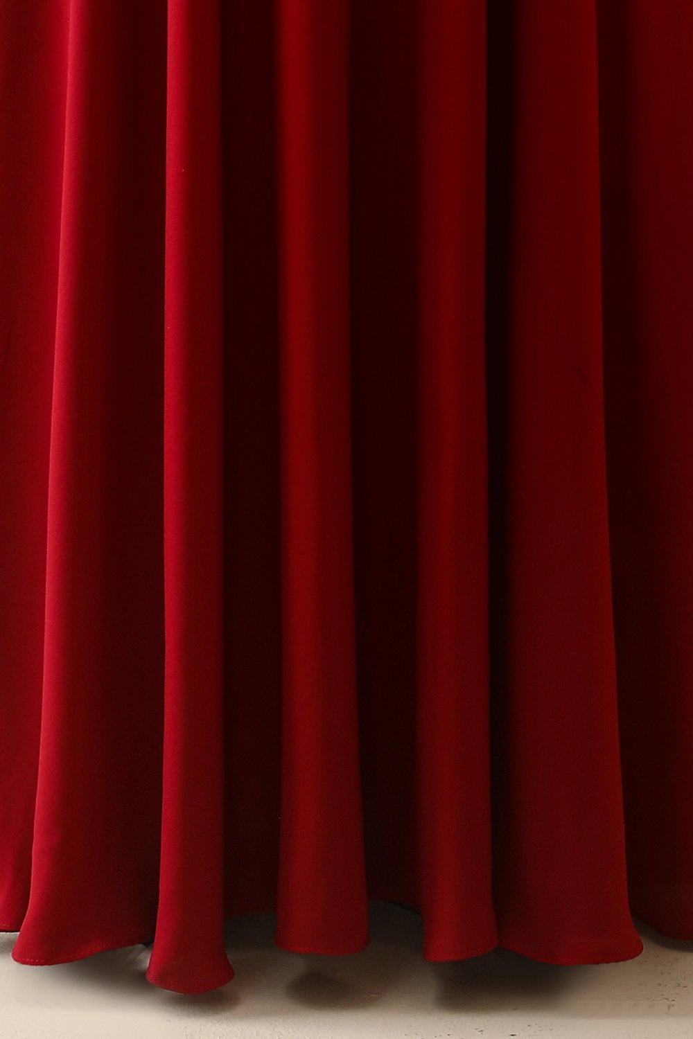 Robe de Mariée Bordeaux à Manches pour Mère