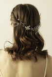 Tiare de mariée aux fleurs de strass