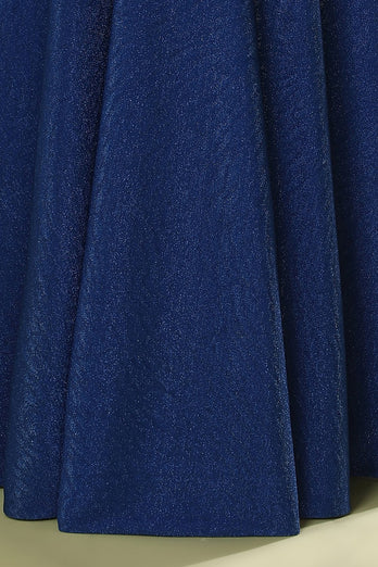 Robe de bal longue bleu royal