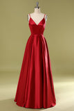 Robe en satin bordeaux