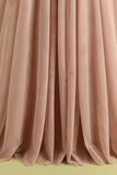 Robe de bal rose à bretelles