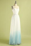 Robe de demoiselle d'honneur blanche