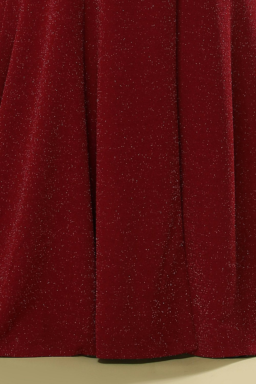 Robe de soirée col V bordeaux