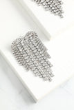 Boucles d'oreilles en Cristal Argenté Brillant