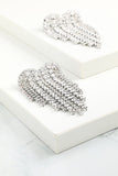 Boucles d'oreilles en Cristal Argenté Brillant