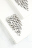 Boucles d'oreilles en Cristal Argenté Brillant