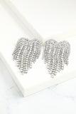 Boucles d'oreilles en Cristal Argenté Brillant