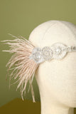Bandeau de clapet perlé plume des années 1920