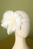 Bandeau avec perles et plumes années 1920
