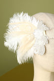 Bandeau avec perles et plumes années 1920