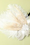 Bandeau avec perles et plumes années 1920