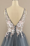 Robe de bal avec appliques