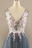 Robe de bal avec appliques