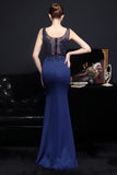 Robe de soirée longue abricot