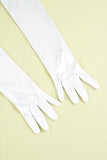 Gants Longs Années 1920 Blancs