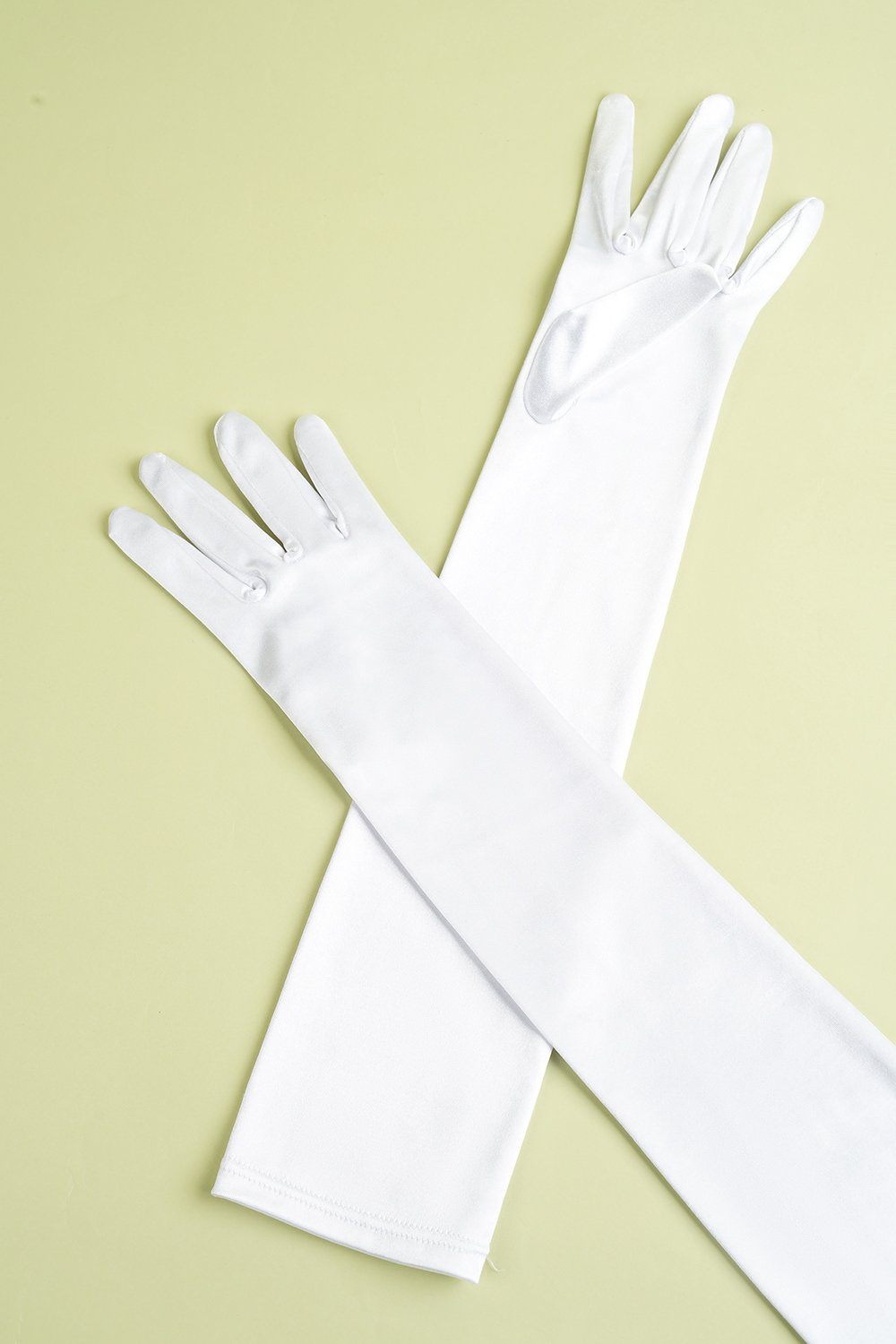 Gants Longs Années 1920 Blancs