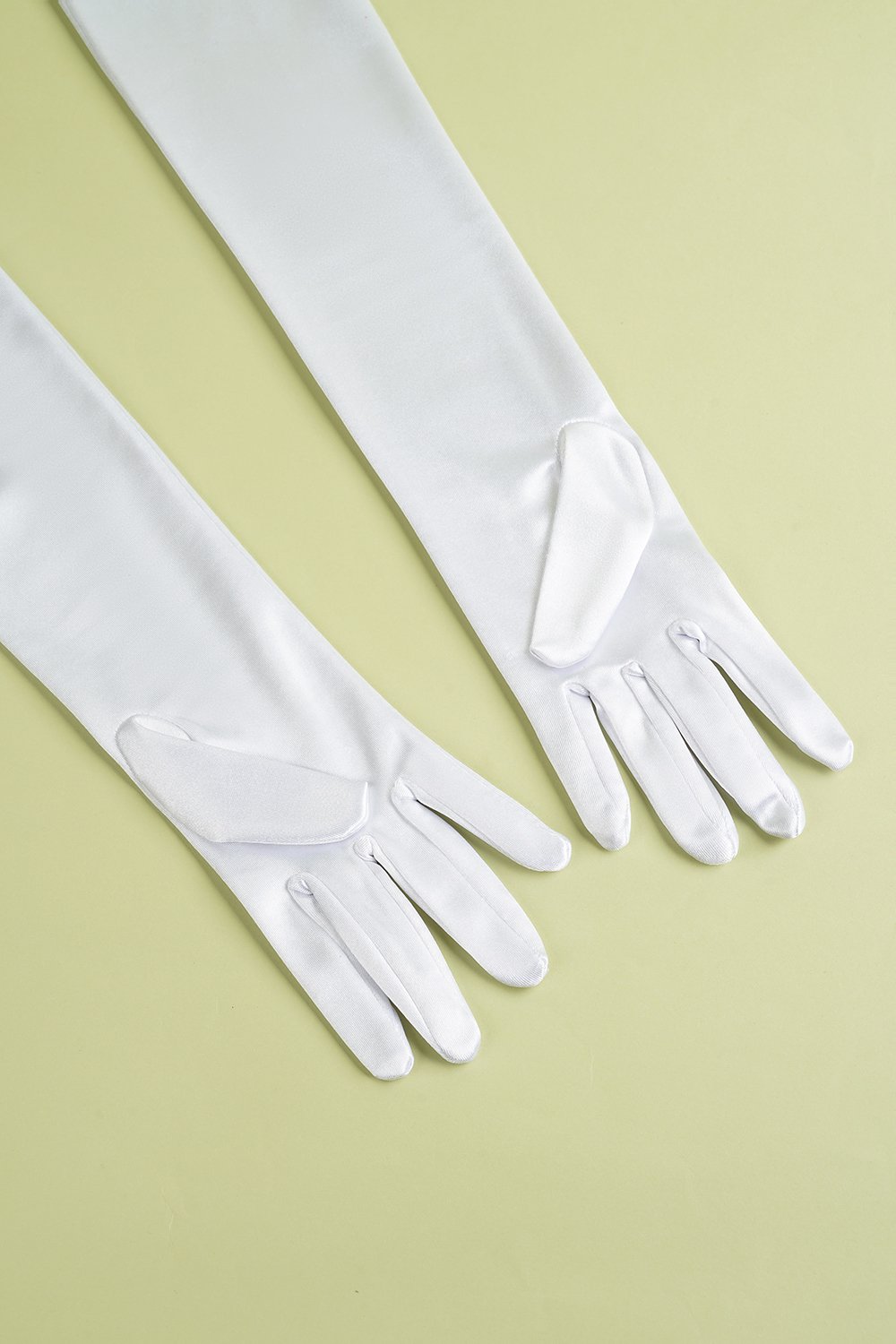 Gants Longs Rétro Années 1920 Blancs