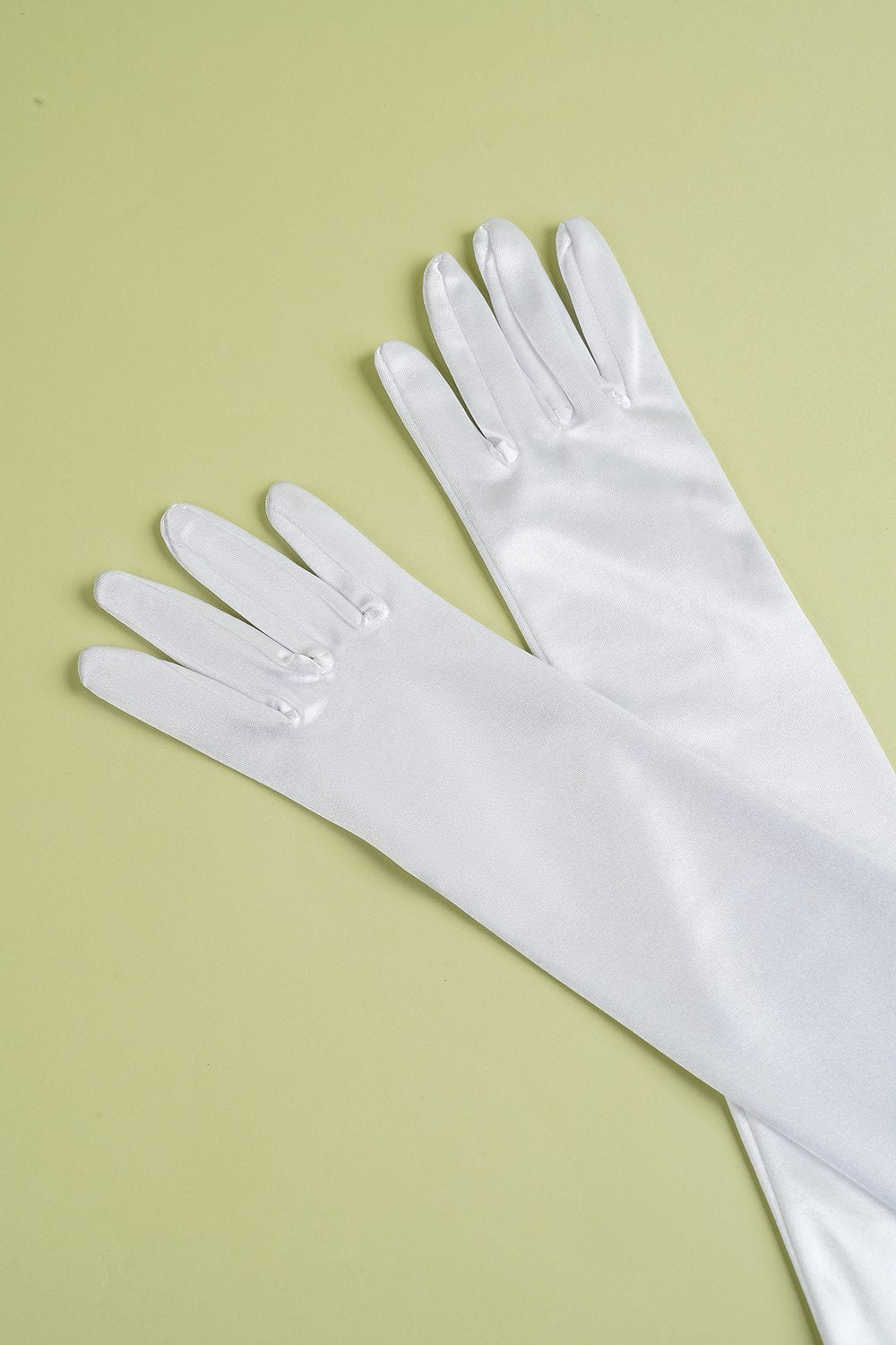 Gants Longs Rétro Années 1920 Blancs