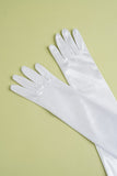 Gants Longs Rétro Années 1920 Blancs