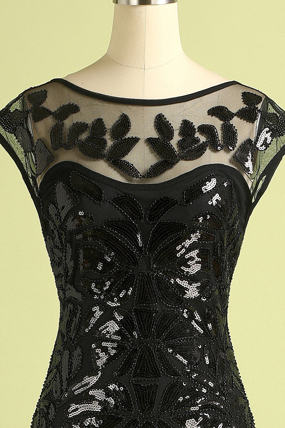 Rétro Robe de Soirée Années 20 A Paillettes