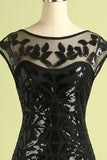 Rétro Robe de Soirée Années 20 A Paillettes