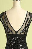Rétro Robe de Soirée Années 20 A Paillettes