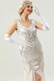 Robe à franges à sequins rétro des années 20