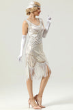 Robe à franges à sequins rétro des années 20