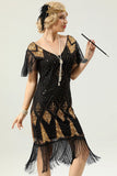 Robe Golden Fringe des années 1920