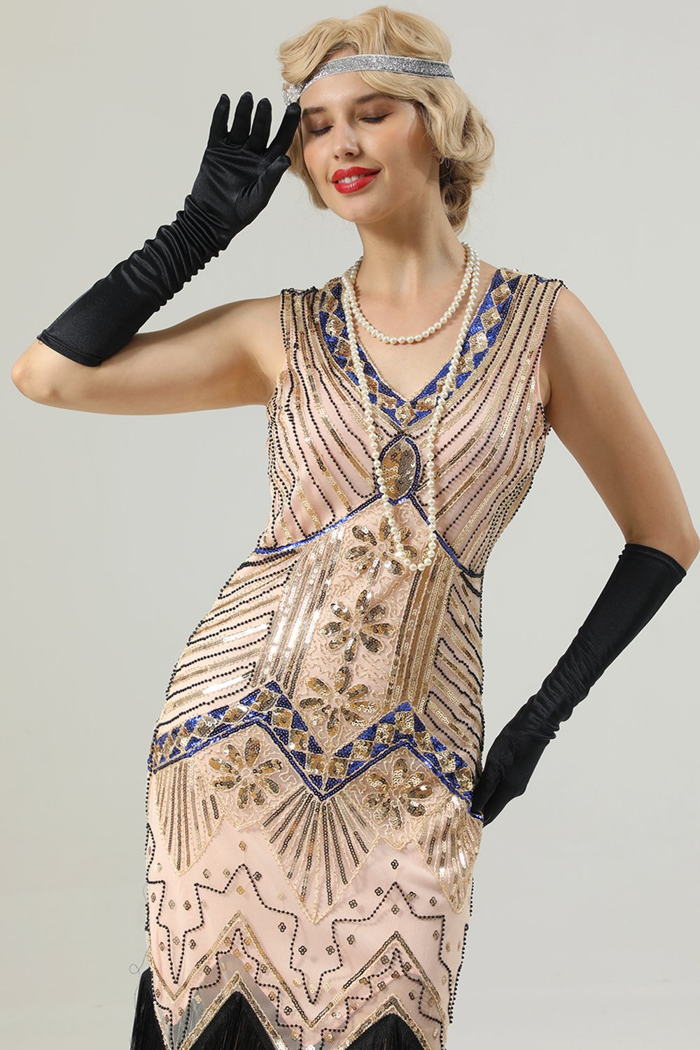 Robe Gatsby sans manches des années 20