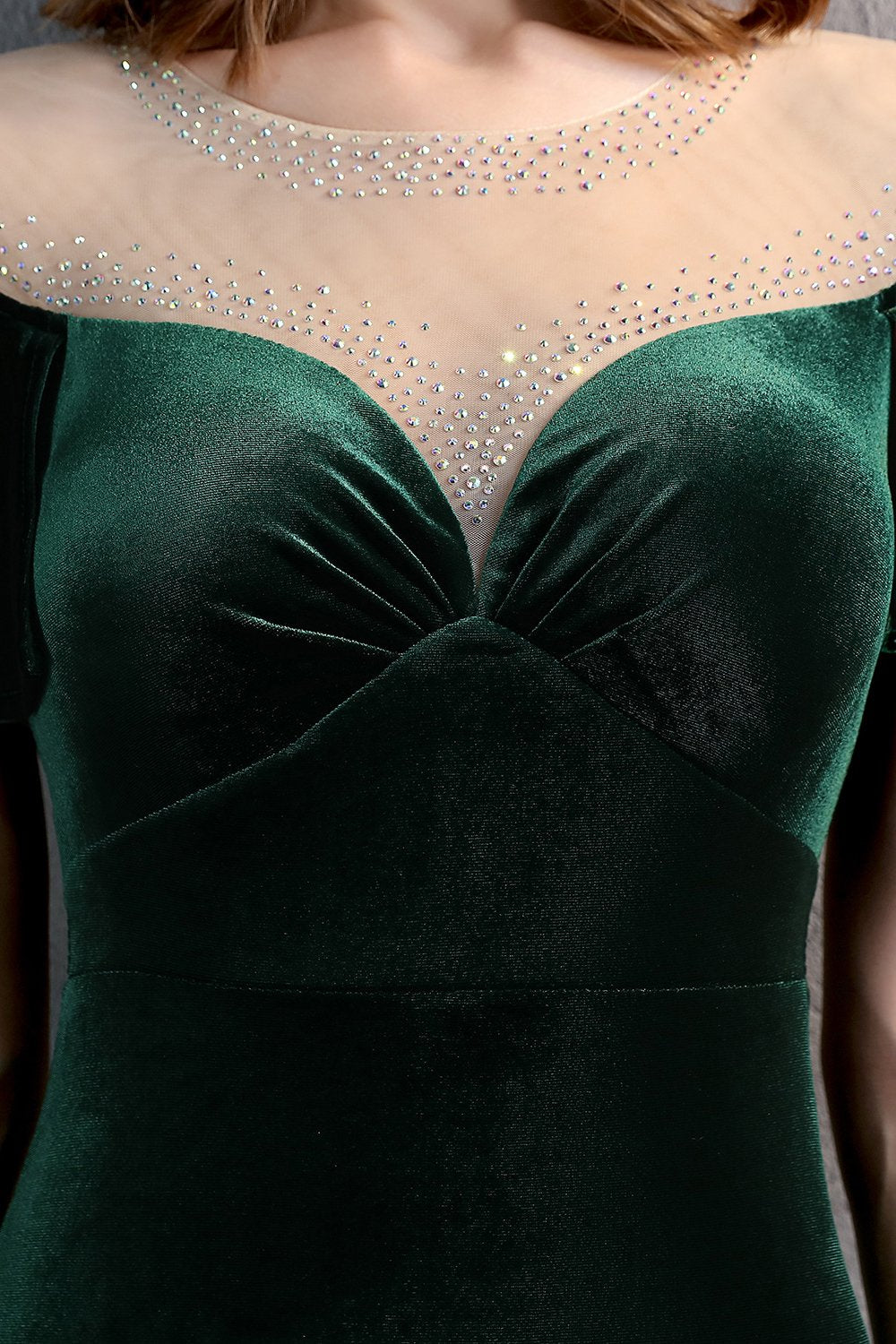Robe Champagne Long Prom