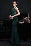 Robe de soirée longue abricot