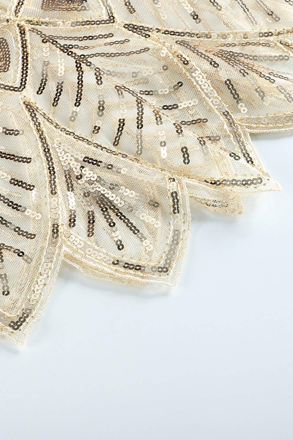 Cape à Paillettes Ivoire des Années 1920
