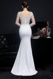 Robe blanche applique prom