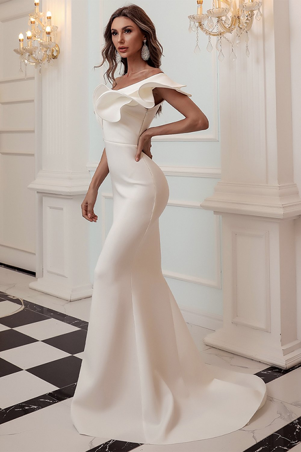Robe blanche sirene