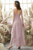 Robe de demoiselle d'honneur blush