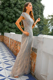 Robe de bal sirène perlée