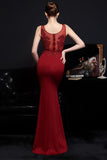 Robe de soirée longue abricot