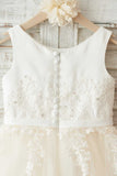 Filles Bambi Ivory Broderie Anglaise Tulle Robe