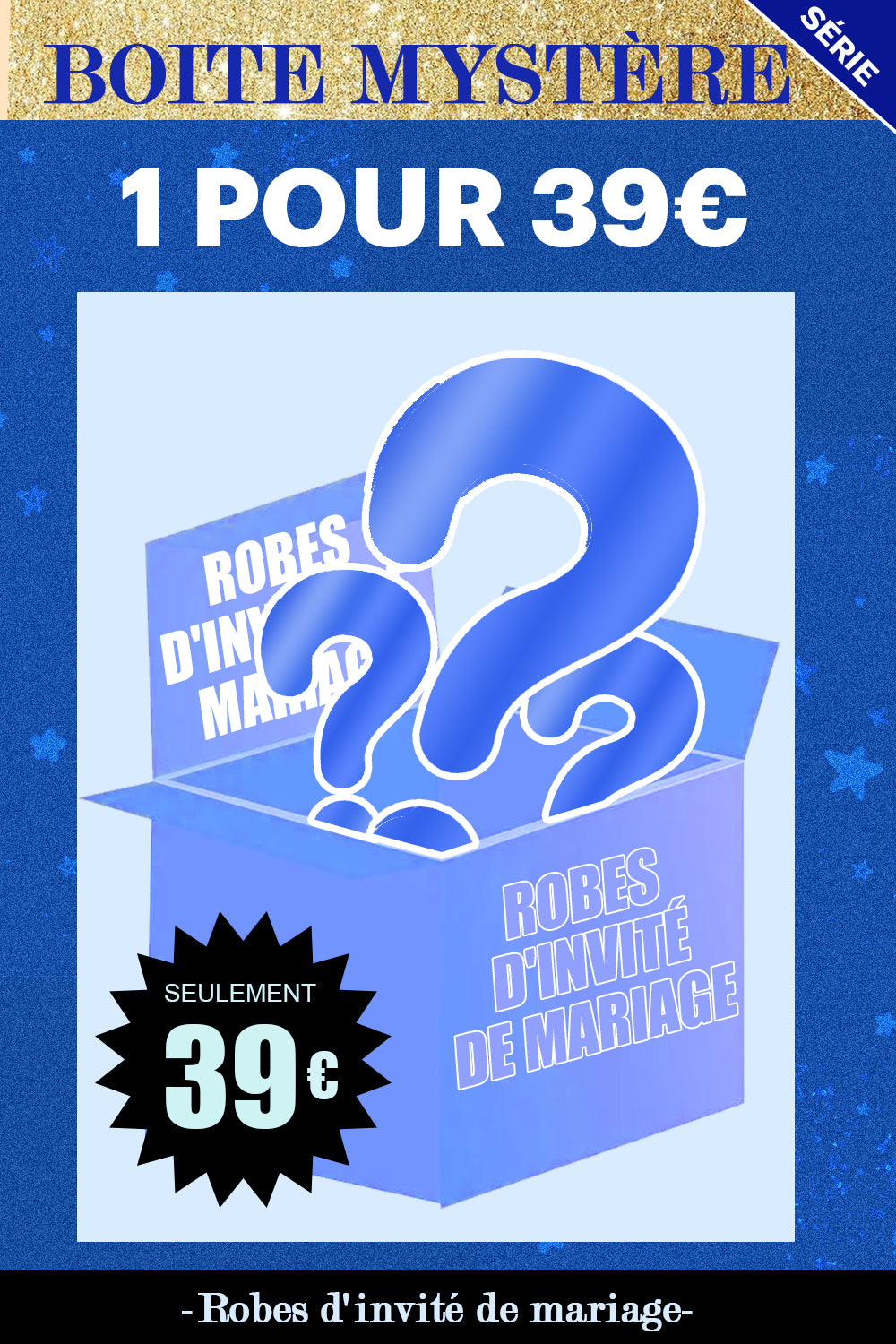 ZAPAKA BOÎTE MYSTÈRE de 1Pc Robe d'invité de mariage