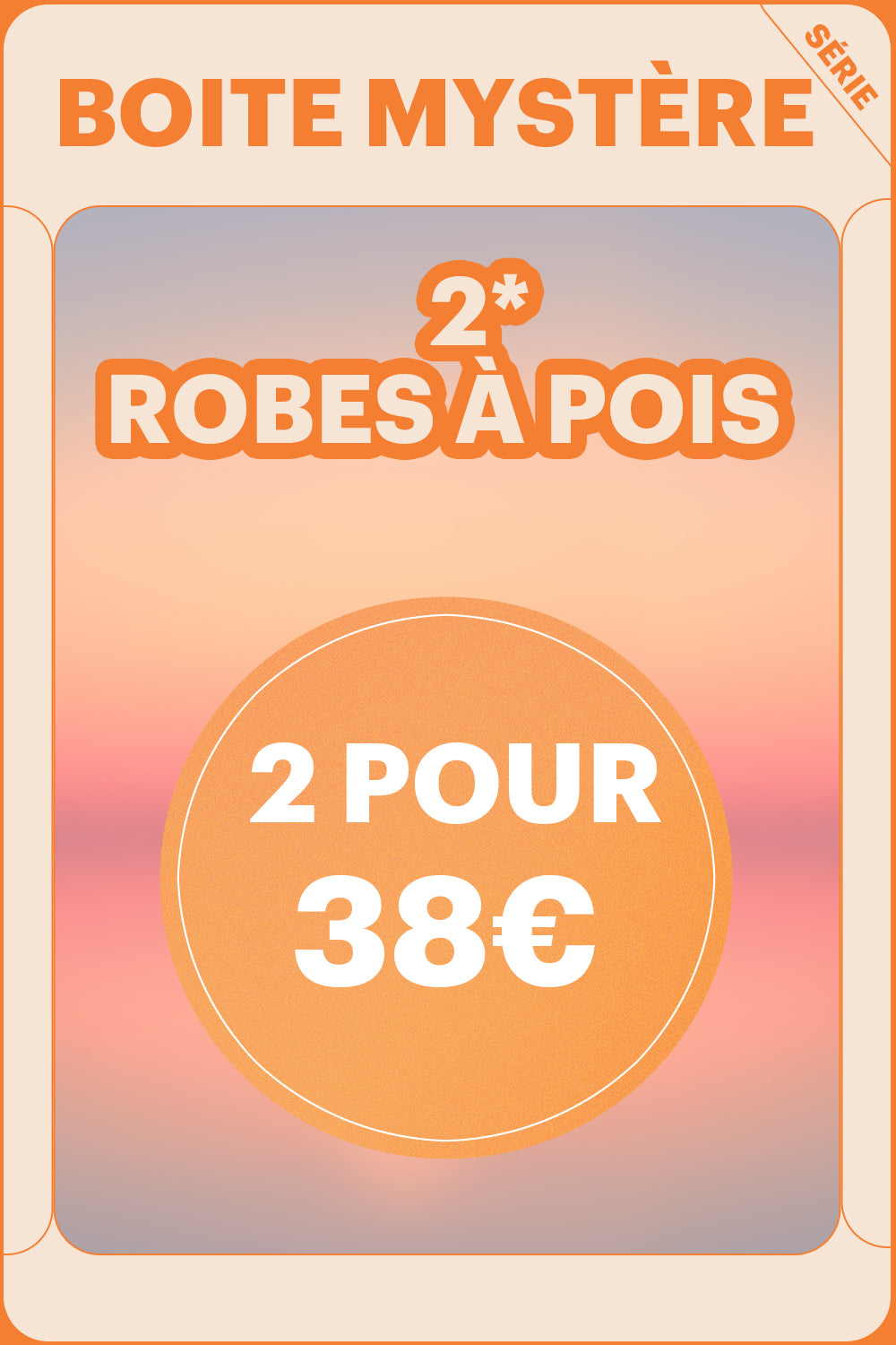 ZAPAKA BOÎTE MYSTÈRE de 2Pc Robes à Pois