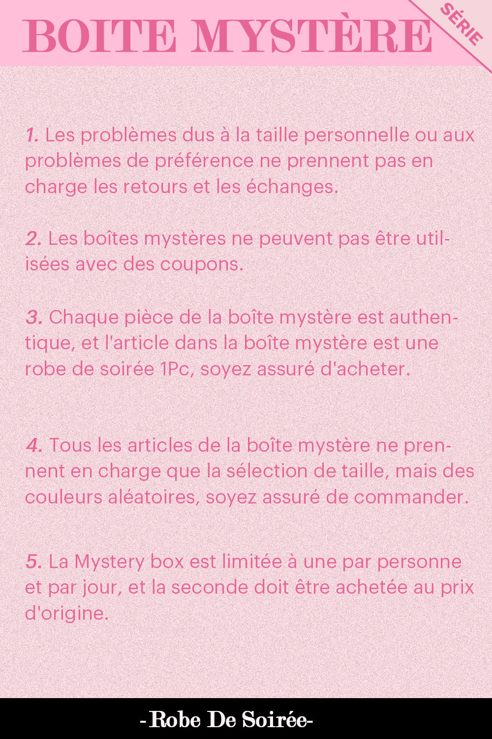 ZAPAKA BOÎTE MYSTÈRE de 1 Pc Robe de Bal