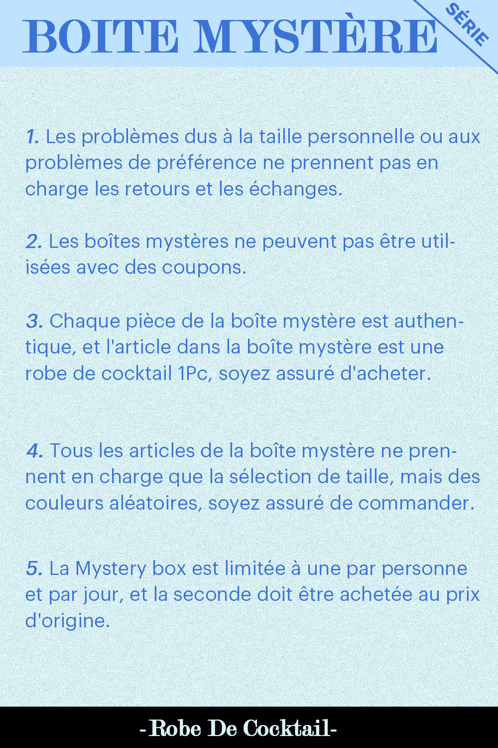 ZAPAKA BOÎTE MYSTÈRE de 1Pc Robe de Cocktail