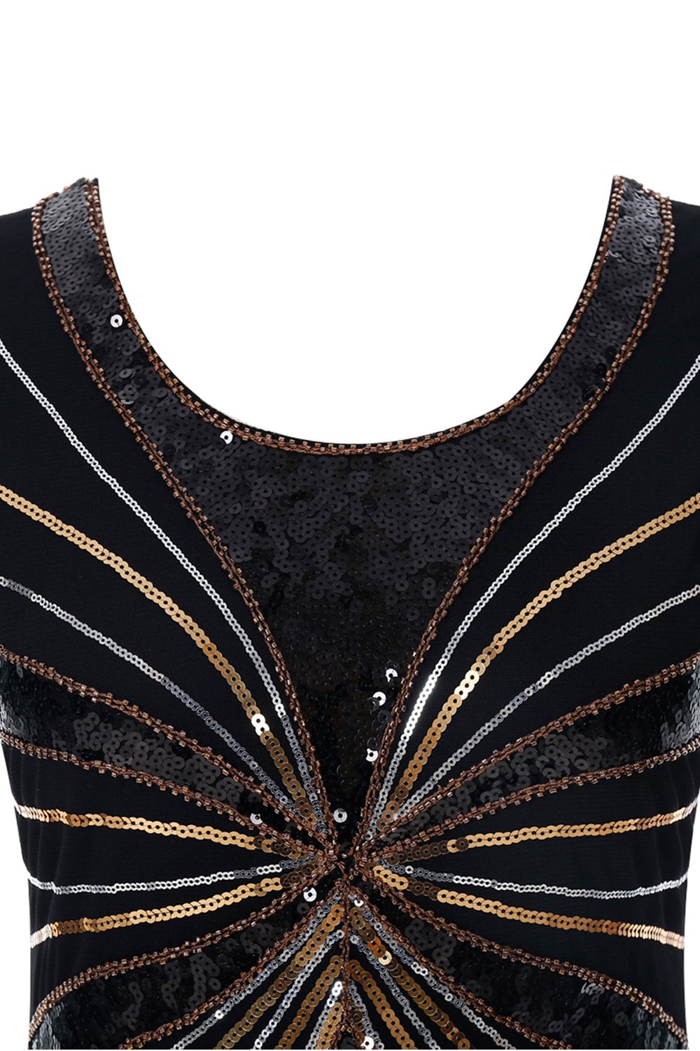 Robe Flapper Noire 1920s