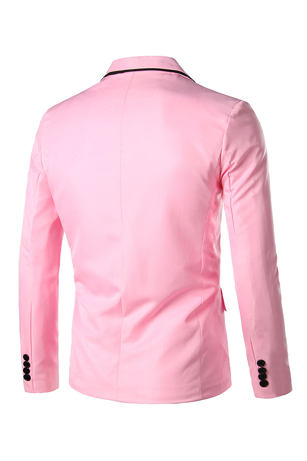Revers à encoches roses Blazer de bal pour hommes