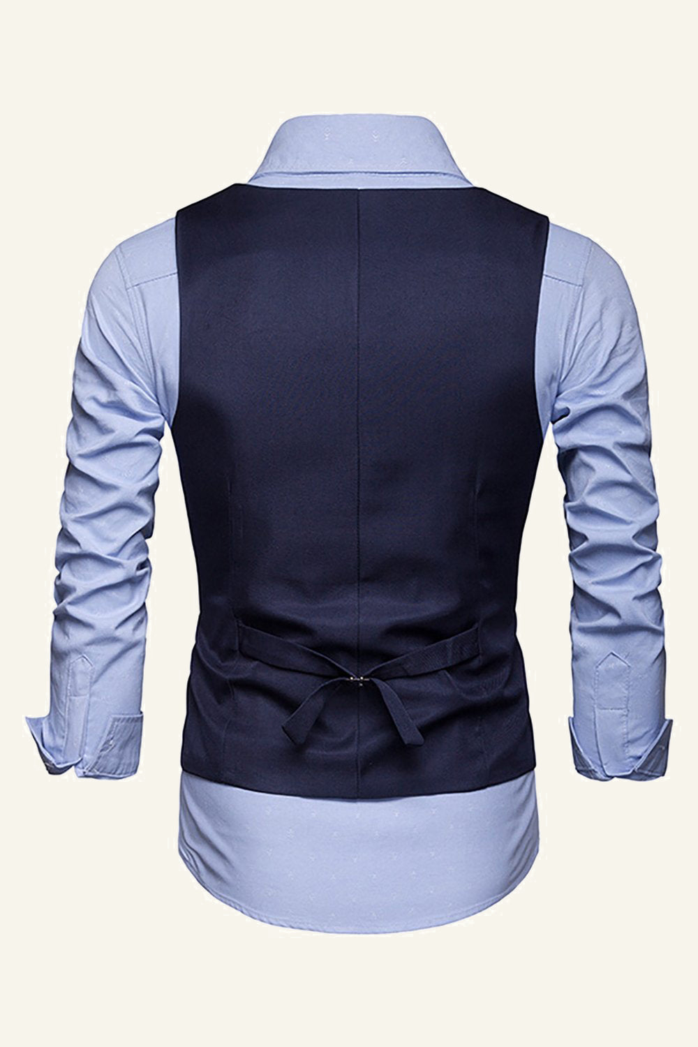 Revers à poitrine unique Gilet de costume homme