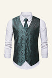 Gilet de costume pour homme à poitrine unique Slim Fit Print