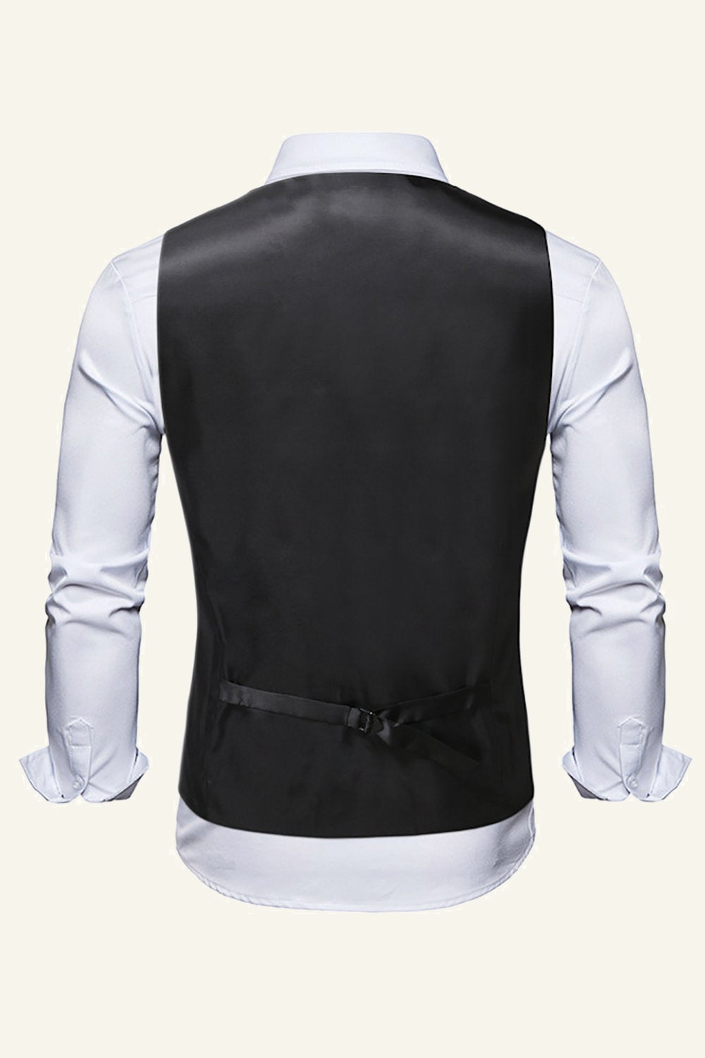 Gilet d’or à poitrine unique Gilet pour homme